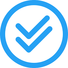 Blue Double Check